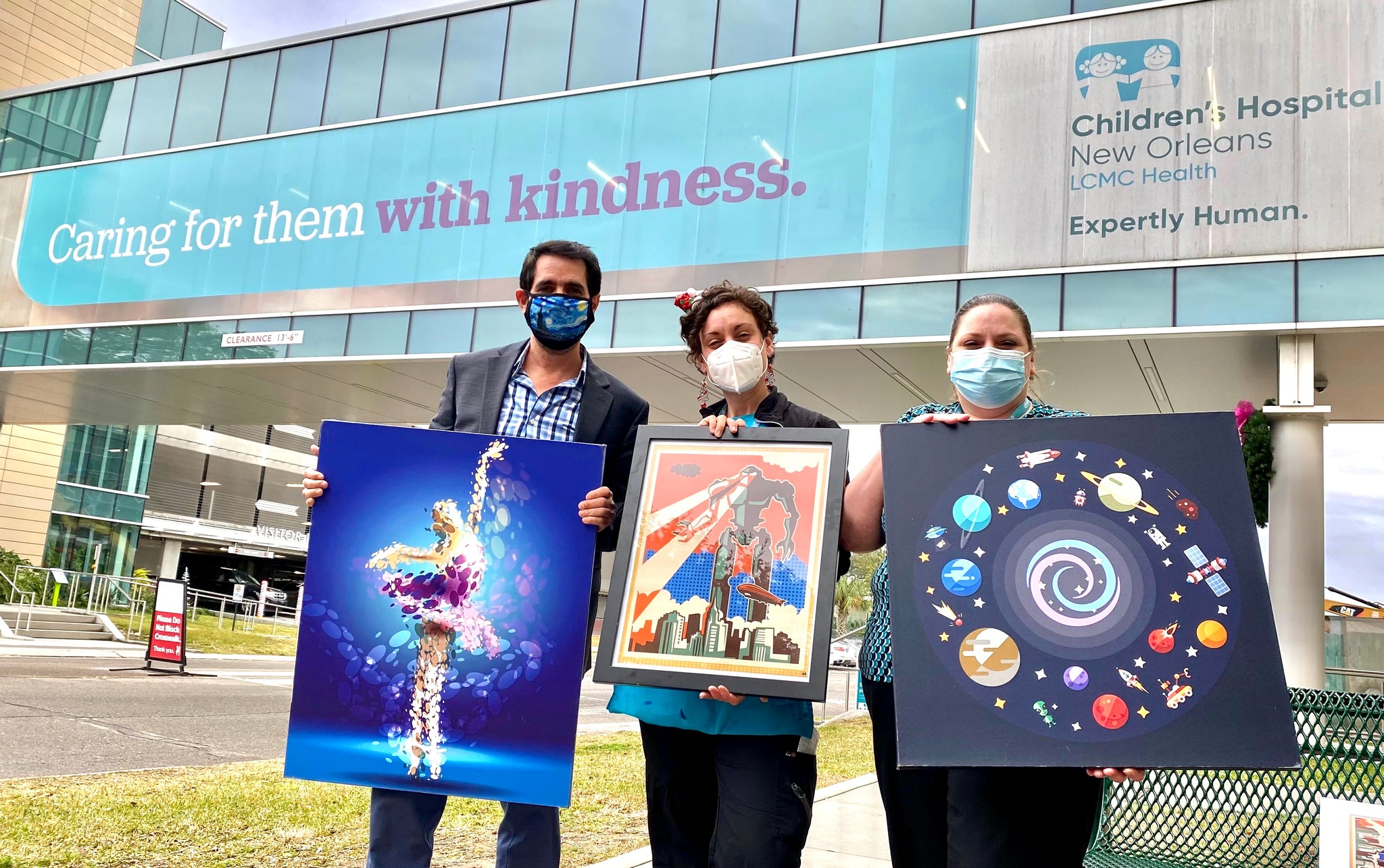 ARtscapes Donates 50 Prints to the Children's Hospital New Orleans as part of their 