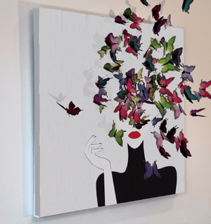 Butterfly Lady Wall Art AR ARtscapes-AR - ARtscapes