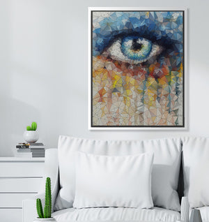 Eye See You - W 24" x 30" / Snow White ARtscapes-AR - ARtscapes