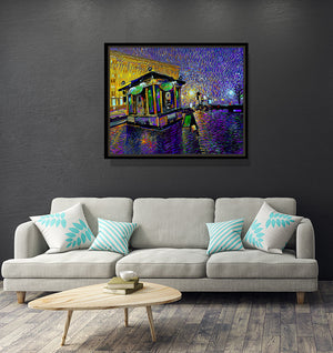 Fresh City Rain Wall Art AR 30x24" / Slate Black ARtscapes-AR - ARtscapes