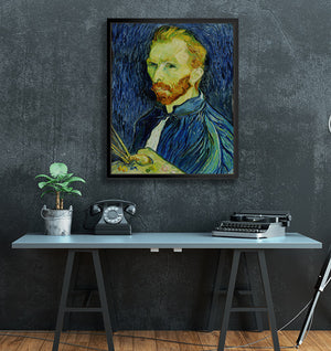 "Self Portrait" - Van Gogh 24x30" / Slate Black ARtscapes-AR - ARtscapes