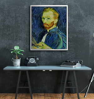 "Self Portrait" - Van Gogh 24x30" / Snow White ARtscapes-AR - ARtscapes